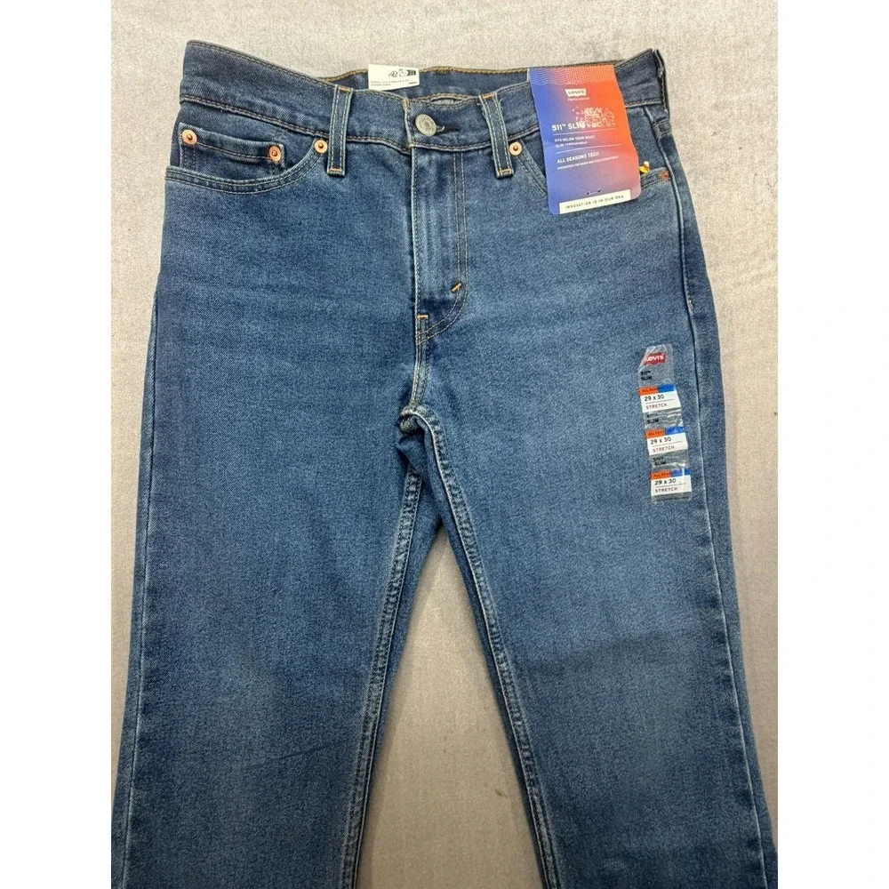 New Levi Performance 511 Slim Fit Jeans Size Size 29X30